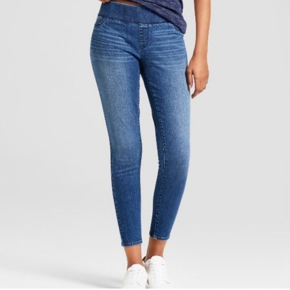 Isabel Maternity by Ingrid & Isabel Denim - Isabel Maternity Post Maternity Pull On Medium Wash Blue Denim Skinny Jegging